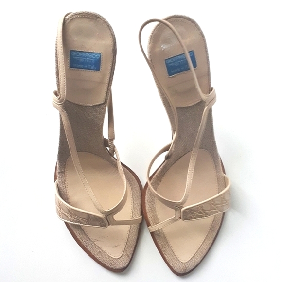 Goffredo Fantini | Leather Slingback Stiletto Sandals - Picture 2 of 6